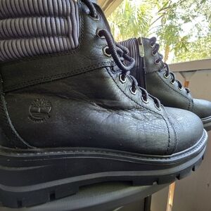 Timberland Black Ortholite Boots Like New